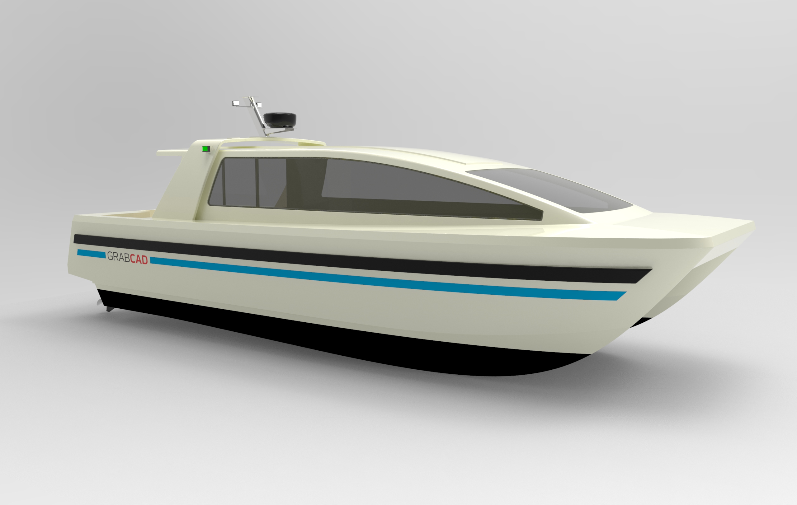 10米双体快艇简易模型